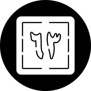 Thalatha wa Sittun simgesi, vektör çizimi basit tasarım