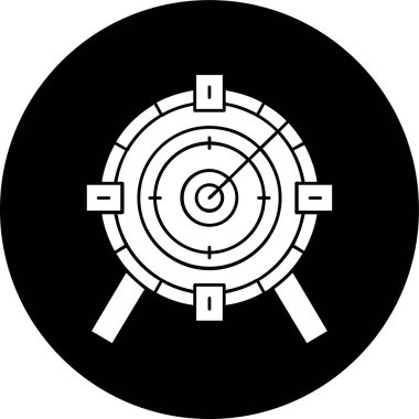 hedef simge, vektör illüstrasyonu basit tasarım