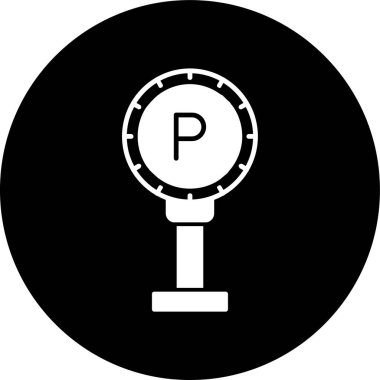 Park İşareti simgesi, vektör illüstrasyonu basit tasarım