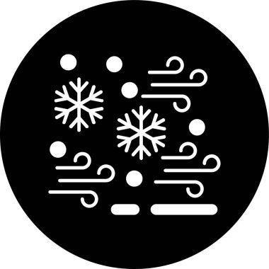 Rüzgar simgesi, vektör illüstrasyonu basit tasarım