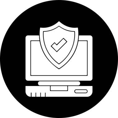 dizüstü bilgisayar simgesi, vektör illüstrasyonu basit tasarım