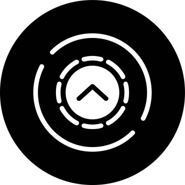 Açı- daire ikonu, vektör illüstrasyonu basit tasarım