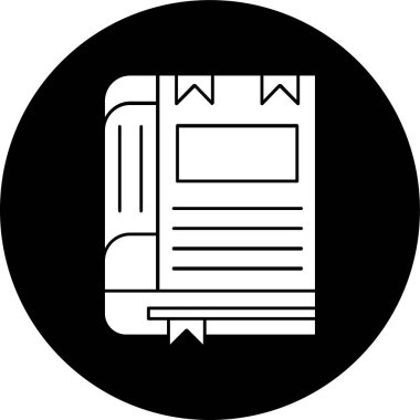 kitap simgesi, vektör illüstrasyonu basit tasarım