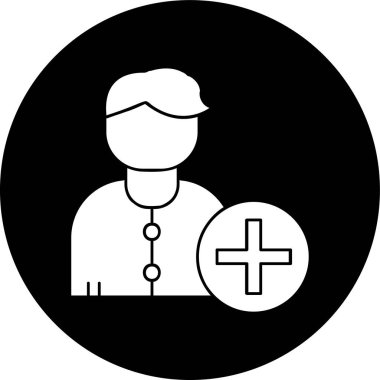 Kullanıcı simgesi, vektör illüstrasyonu basit tasarım ekle