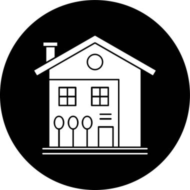 Ev simgesi, vektör illüstrasyonu basit tasarım