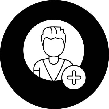 Misafir Hesap simgesi, vektör illüstrasyonu basit tasarım