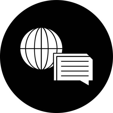 Message icon, vector illustration simple design