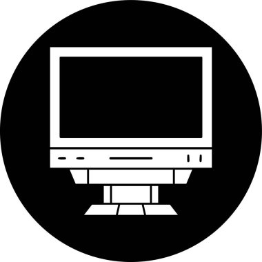 bilgisayar simgesi, vektör illüstrasyonu basit tasarım