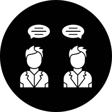 sohbet simgesi, vektör illüstrasyonu basit tasarım