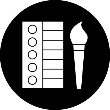 boya simgesi, vektör illüstrasyonu basit tasarım