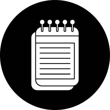 notlar simgesi, vektör illüstrasyonu basit tasarım