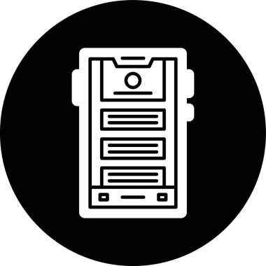 akıllı telefon simgesi, vektör illüstrasyonu basit tasarım