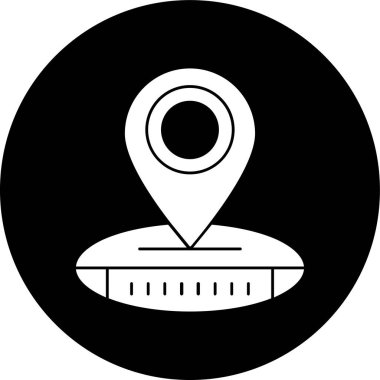 konum simgesi, vektör illüstrasyonu basit tasarım