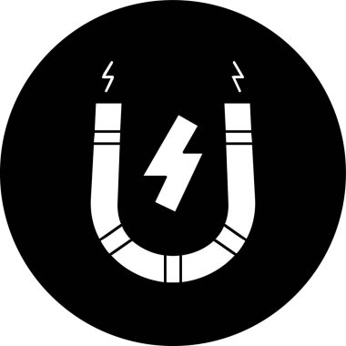 mıknatıs simgesi, vektör illüstrasyonu basit tasarım