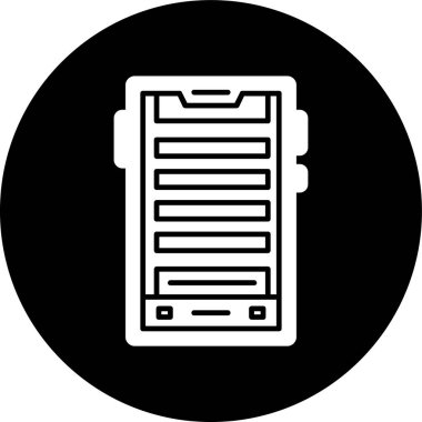 akıllı telefon simgesi, vektör illüstrasyonu basit tasarım