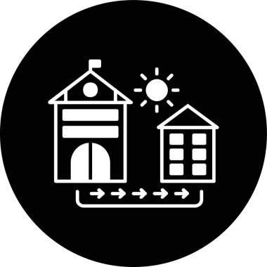 Güvenli Dönüş simgesi, vektör illüstrasyonu basit tasarım