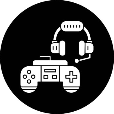 kulaklık simgesi, vektör illüstrasyonu basit tasarım