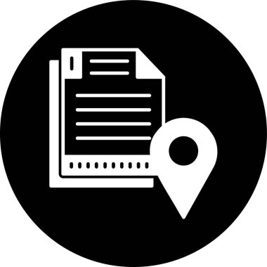 konum simgesi, vektör illüstrasyonu basit tasarım