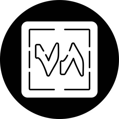 Thamaniya wa Sab 'un simgesi, vektör çizimi basit tasarım