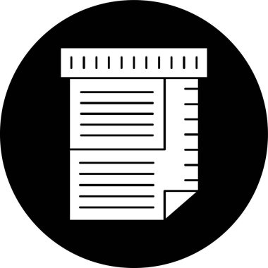 kağıt simgesi, vektör illüstrasyonu basit tasarım