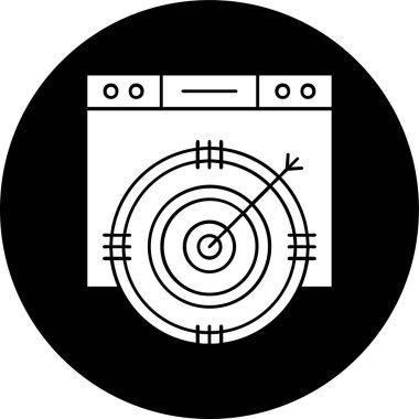 Browser icon, vector illustration simple design