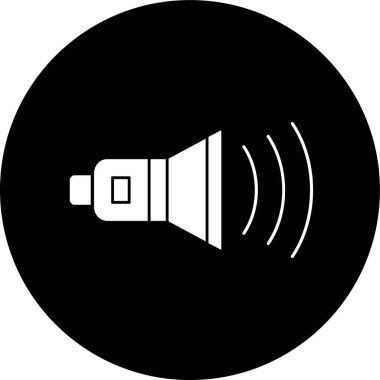 hoparlör simgesi, vektör illüstrasyonu basit tasarım