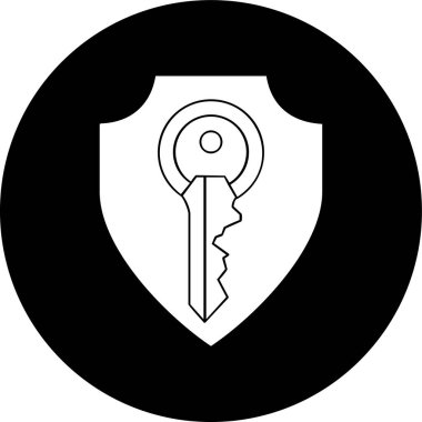 kalkan simgesi, vektör illüstrasyonu basit tasarım