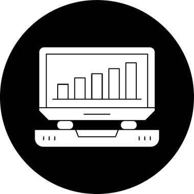 Stok simgesi, vektör illüstrasyonu basit tasarım