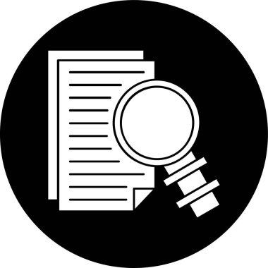 Sorgu simgesi, vektör illüstrasyonu basit tasarım