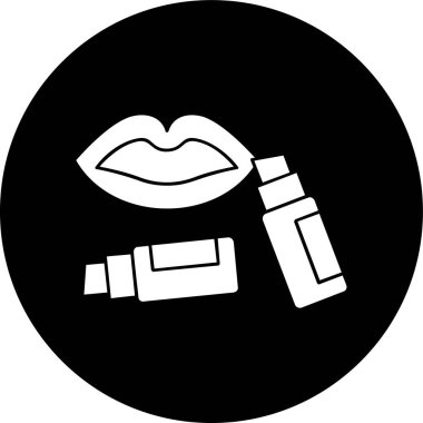 Lip Balm simgesi, vektör illüstrasyonu basit tasarım