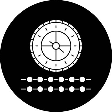 Zaman çizelgesi simgesi, vektör illüstrasyonu basit tasarım