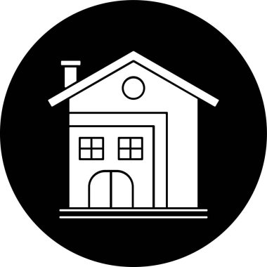 Ev simgesi, vektör illüstrasyonu basit tasarım