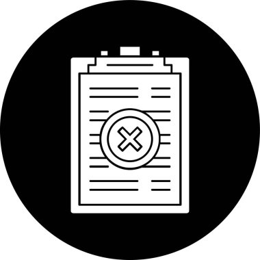 Yanlış simge, vektör illüstrasyonu basit tasarım