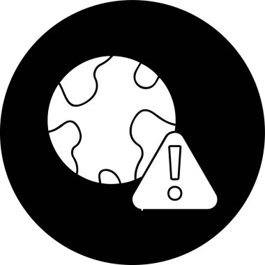 Bir harita simgesinin vektör illüstrasyonu