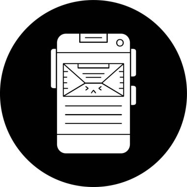 akıllı telefon simgesi vektör illüstrasyonu