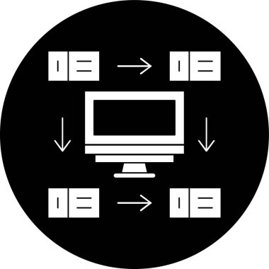 seo modern simgesinin vektör illüstrasyonu