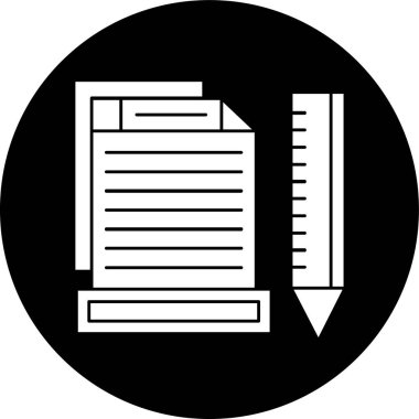 dosya vektörü glyph düz simgesi