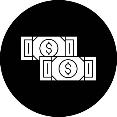 Para için. Web simgesi basit illüstrasyon