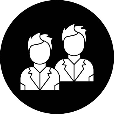 İş adamı simgesi vektör illüstrasyonu