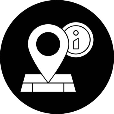 gps konum haritası simgesi ana hat biçiminde