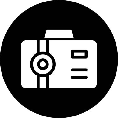 fotoğraf makinesi vektör çizgisi simgesi tasarımı