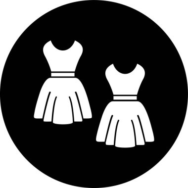 Elbise. Web simgesi basit illüstrasyon