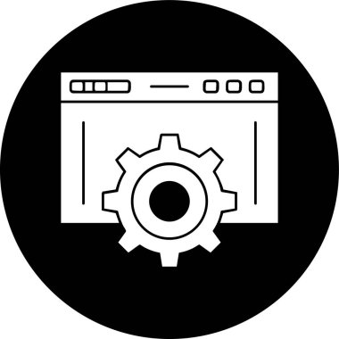 Tarayıcı ayarı. Basit illüstrasyon