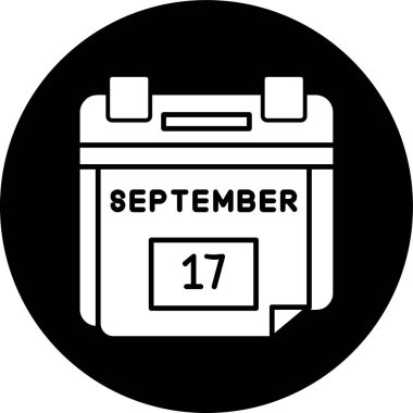 Takvim simgesinin vektör illüstrasyonu