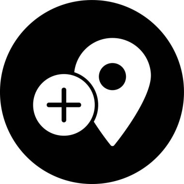 konum pin simgesi, vektör illüstrasyonu