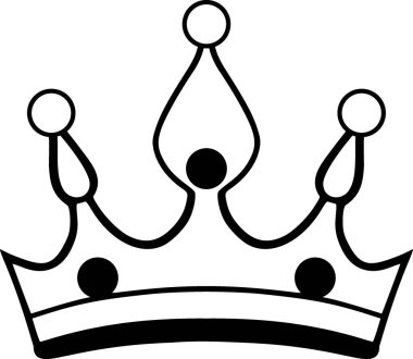 Crown Simgesi Otorite, Markalaşma, UI Tasarımı ve Minimalist Grafiksel Elementlerle Siyah Kraliyet Sembolü