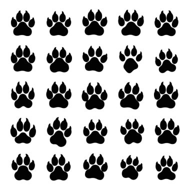 Hayvan Pençesi Sevenler için Kalıp Vektör Arkaplanı