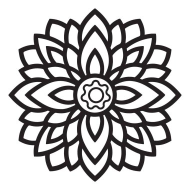 Dekorasyon Projeleri için Zarif Mandala Desen Elemanı