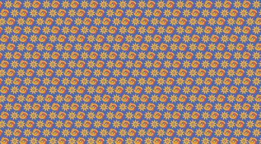 Dekoratif Tasarımda Girdap ve Yıldız Motifi Deseni Tekrarlanıyor