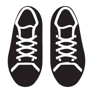 Top View Koşan Ayakkabı Silueti Spor Tasarımı için Simge ResmiComment